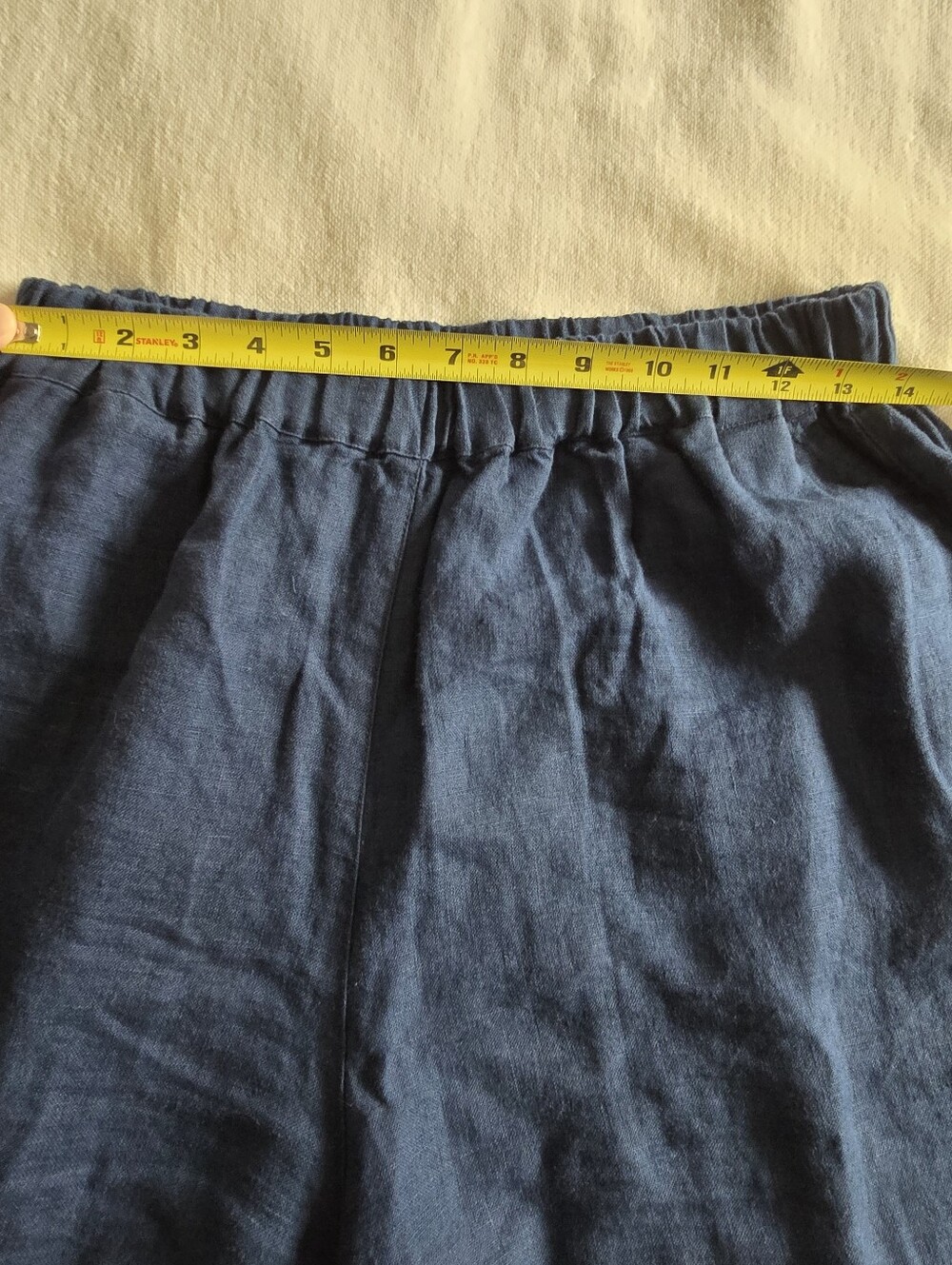 Notperfectlinen York Linen Wide-Leg Pants Admiral Blue Medium - Picture 3 of 8